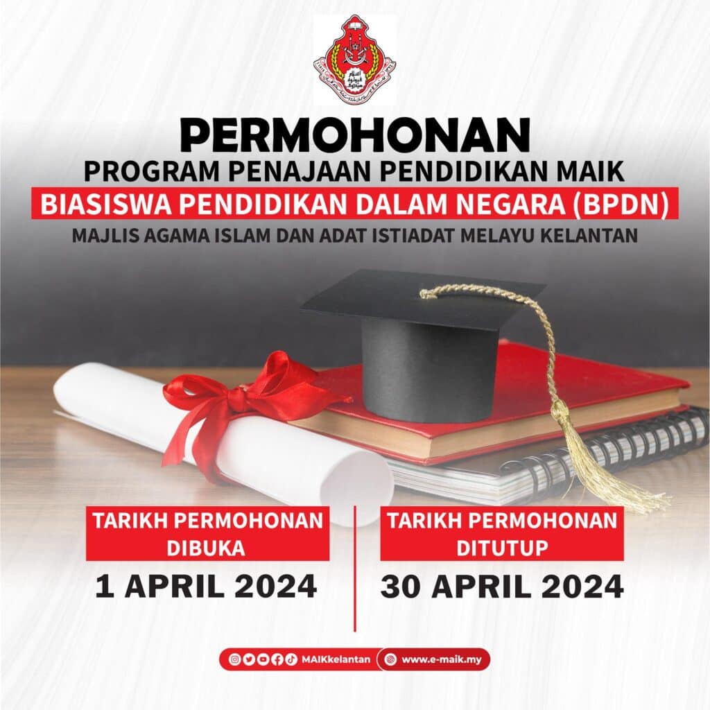 Tawaran Biasiswa Pendidikan Dalam Negara (BPDN) MAIK