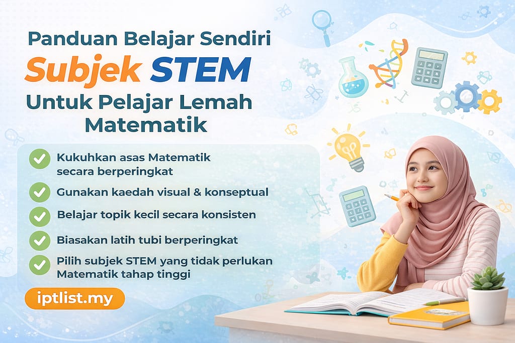 Panduan Belajar Sendiri Subjek STEM Untuk Pelajar Yang Lemah Matematik