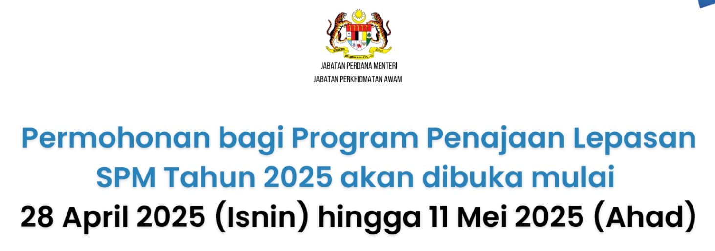 Permohonan Biasiswa JPA – Program Khas JPA MARA (PKJM) 2025