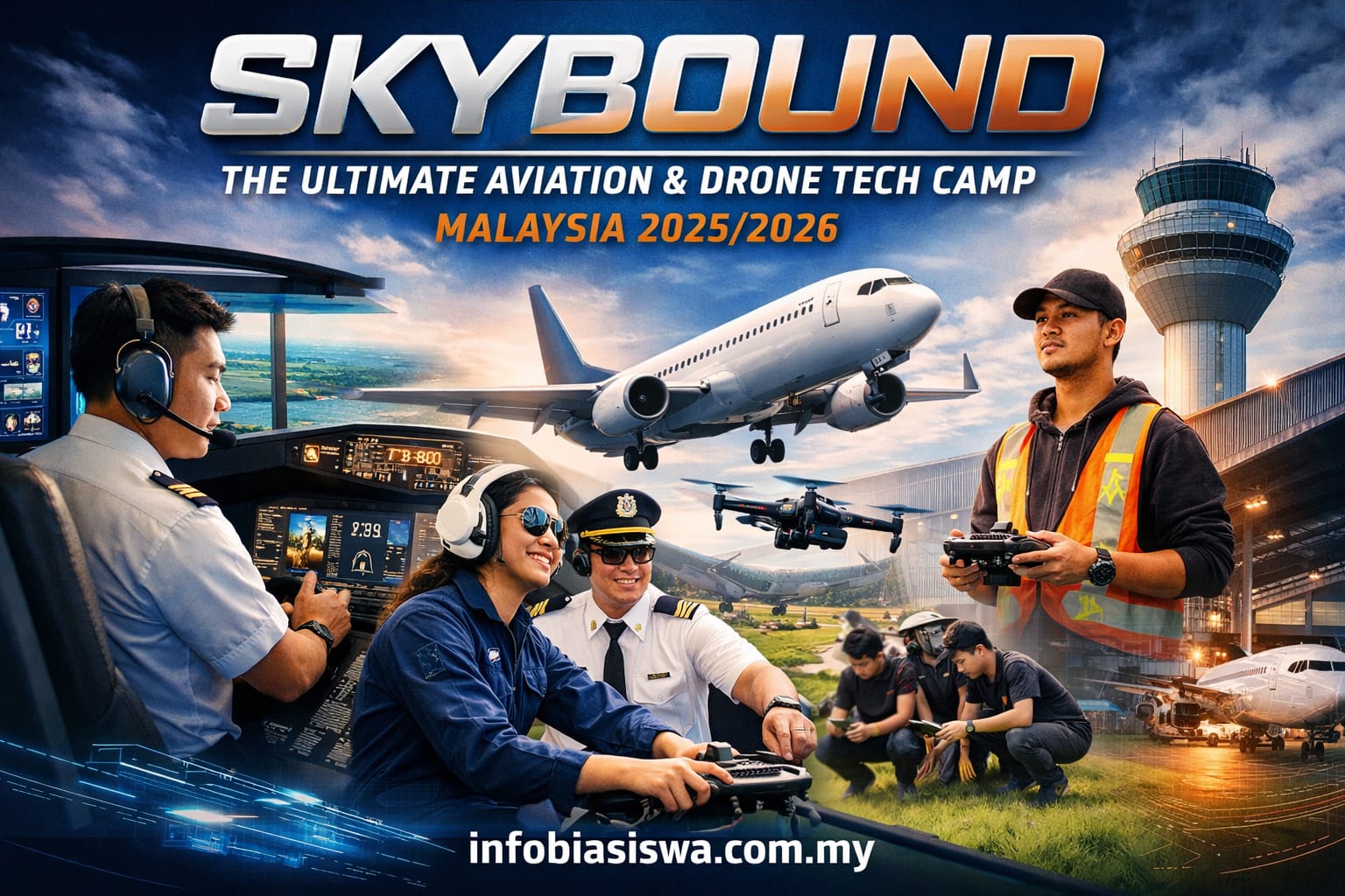 Skybound: The Ultimate Aviation & Drone Tech Camp di Malaysia 2025/2026 — Kem Paling DITUNGGU Belia 17–25 Tahun