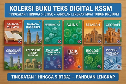 Koleksi Buku Teks Digital KSSM Tingkatan 1 hingga 5