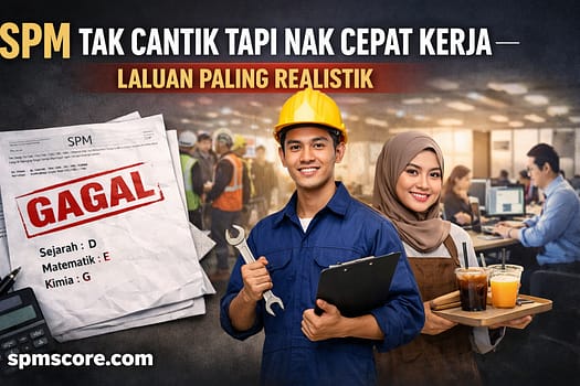 SPM Tak Cantik Tapi Nak Cepat Kerja – Laluan Paling Realistik