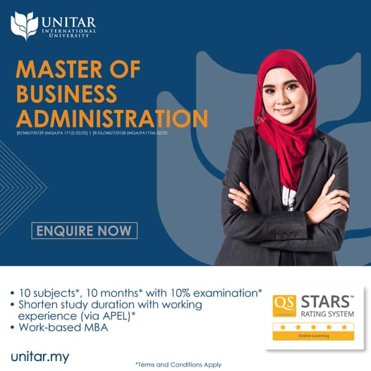 The Online Master in Business Administration at UNITAR International University