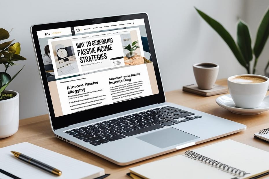 Ilustrasi menjana pendapatan pasif melalui blog sendiri