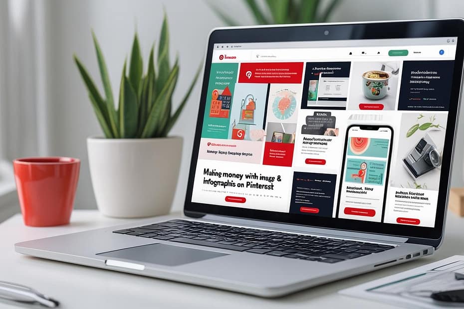 Gambar Infografik Pinterest Menjana Pendapatan